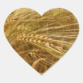 小麦畑。収穫時間だ！ ハートシール
