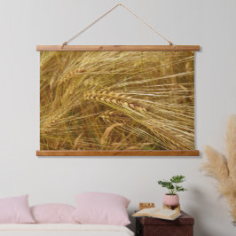 小麦畑。収穫時間だ！ 吊り下げ型タペストリー