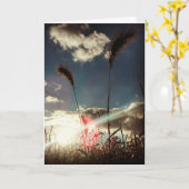 「小麦畑」誕生日カード カード (黄色い花)