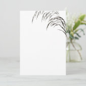 小麦白黒結婚式招待状 招待状 (スタンド正面)