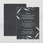 小麦秋の結婚式詳細 – 情報 エンクロージャーカード (正面/裏面)