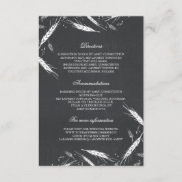 小麦秋の結婚式詳細 – 情報 エンクロージャーカード