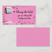 小麦粉のふるいによってはパン屋のベーキングの名刺が開花します 名刺 (正面/裏面)