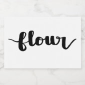 小麦粉の手札を入れた農家ラベル フードラベル (シングルラベル)