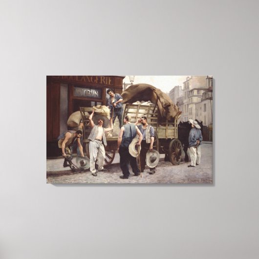 小麦粉の配送， 1885 キャンバスプリント (正面)