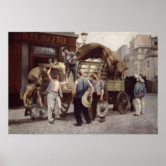 小麦粉の配送， 1885 ポスター (正面)