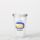 小麦粉トルティーヤのスタック アクリルタンブラー (裏面)