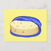 小麦粉トルティーヤのスタック ポストカード (正面)