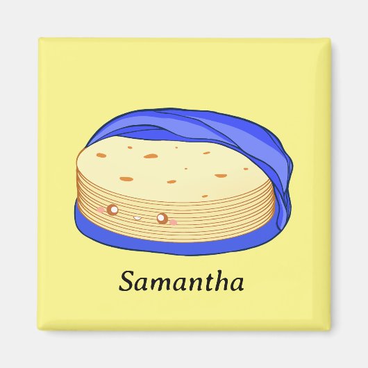 小麦粉トルティーヤのスタック マグネット (正面)