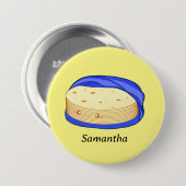 小麦粉トルティーヤのスタック 缶バッジ (正面&裏面)