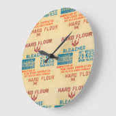 小麦粉バッグ ラージ壁時計 (傾斜)
