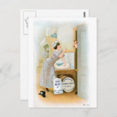 小麦粉ベーカリーヴィンテージフードアンドアート ポストカード (正面/裏面)