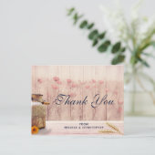 小麦素朴と花とミルク缶ありがとう ポストカード (スタンド正面)