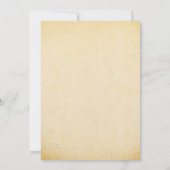 小麦素朴ブライダルシャワー招待状 招待状 (裏面)