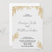 小麦結婚式招待状 招待状 (正面/裏面)