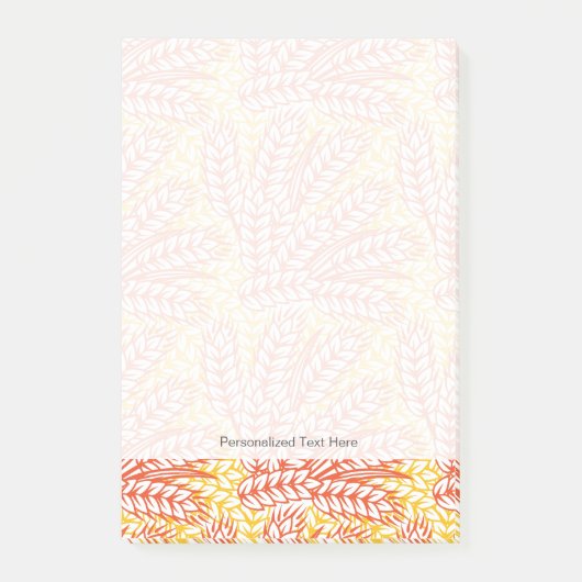 小麦耳オーナメント ポストイット (正面)