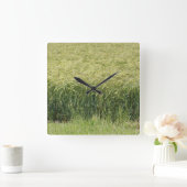 小麦 – おいしい！ スクエア壁時計 (ホーム)