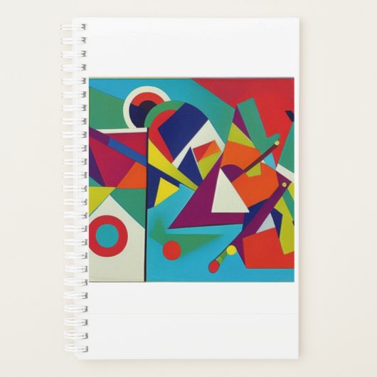 小(14 cm x 21.6 cm)、ソフトカバー、ホワイトスパイラル プランナー手帳 (正面)