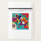 小(14 cm x 21.6 cm)、ソフトカバー、ホワイトスパイラル プランナー手帳 (裏面)