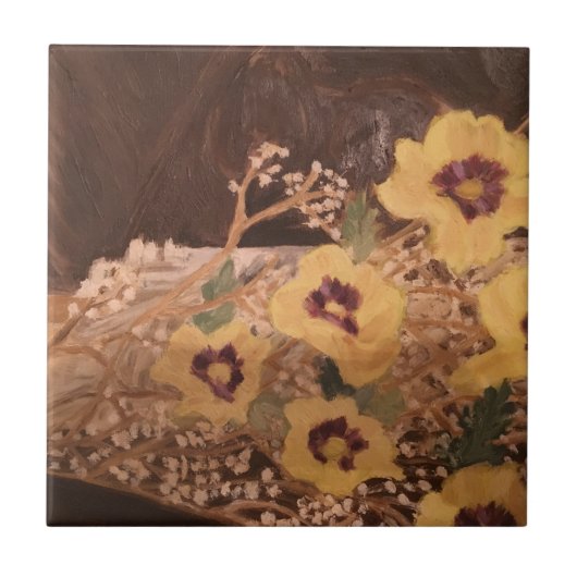 小（4.25インチx 4.25インチ）セラミック写真タイル タイル (正面)