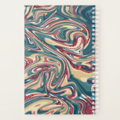 小（5.5インチx 8.5インチ）、懸命カバー、白いスパイラル、 プランナー手帳 (裏面)