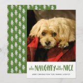 少いけなし |緑 |垂直方向の写真 シーズンカード (正面/裏面)