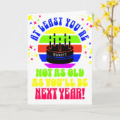 少おもしろいなくとも…二つ折りグリーティングカード カード (黄色い花)