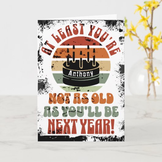 少おもしろいなくとも…二つ折りグリーティングカード カード (黄色い花)