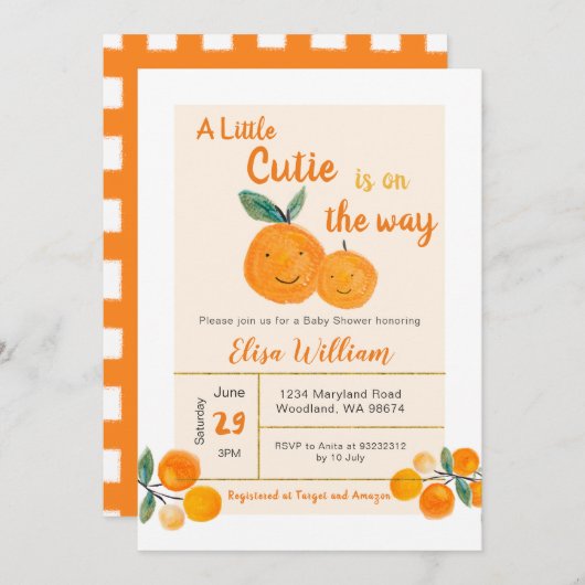 少しかわいこちゃんが来る 招待状 (正面/裏面)