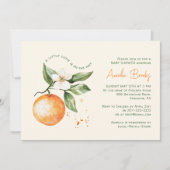 少しかわいこちゃんが進んでいる | フォトベビーシャワー 招待状 (正面)