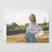 少しかわいこちゃんが進んでいる | フォトベビーシャワー 招待状 (裏面)