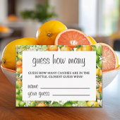 少しかわいこちゃんはオレンジの数を推測する エンクロージャーカード