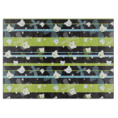 少しくまが付いているかわいいパターン カッティングボード (正面)