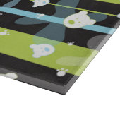 少しくまが付いているかわいいパターン カッティングボード (角)