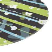 少しくまが付いているかわいいパターン カッティングボード (角)