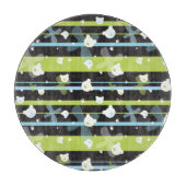 少しくまが付いているかわいいパターン カッティングボード (正面)