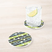 少しくまが付いているかわいいパターン コースター (側面)