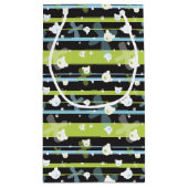 少しくまが付いているかわいいパターン スモールペーパーバッグ (裏面)