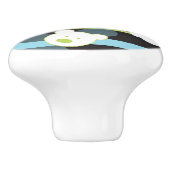 少しくまが付いているかわいいパターン セラミックノブ (側面)