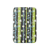 少しくまが付いているかわいいパターン バスマット (正面縦)