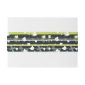 少しくまが付いているかわいいパターン 招待状ベリーバンド (裏面例)