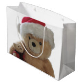 少しくまを持つサンタくま ラージペーパーバッグ (裏面アングル)