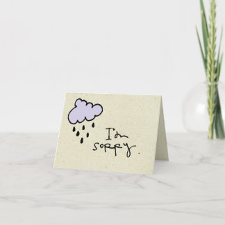 少しぐらつき私は申し訳ない カード