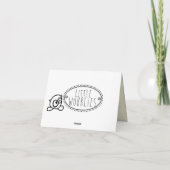 少しぐらつき私は申し訳ない カード (裏面)