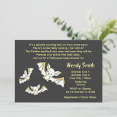 少しこうもりのベビーシャワーの招待状カード 招待状 (スタンド正面)