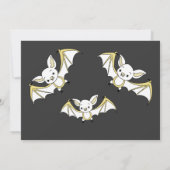 少しこうもりのベビーシャワーの招待状カード 招待状 (裏面)