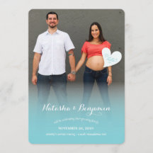 少しこんにちは青い妊娠の写真の発表