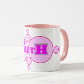 少しずつあるいは多く マグカップ (正面右)