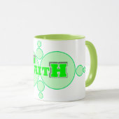 少しずつあるいは多く マグカップ (正面右)