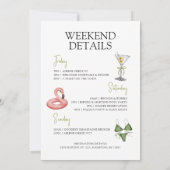 少しだけ花嫁の独身最後の週末計画 招待状 (裏面)